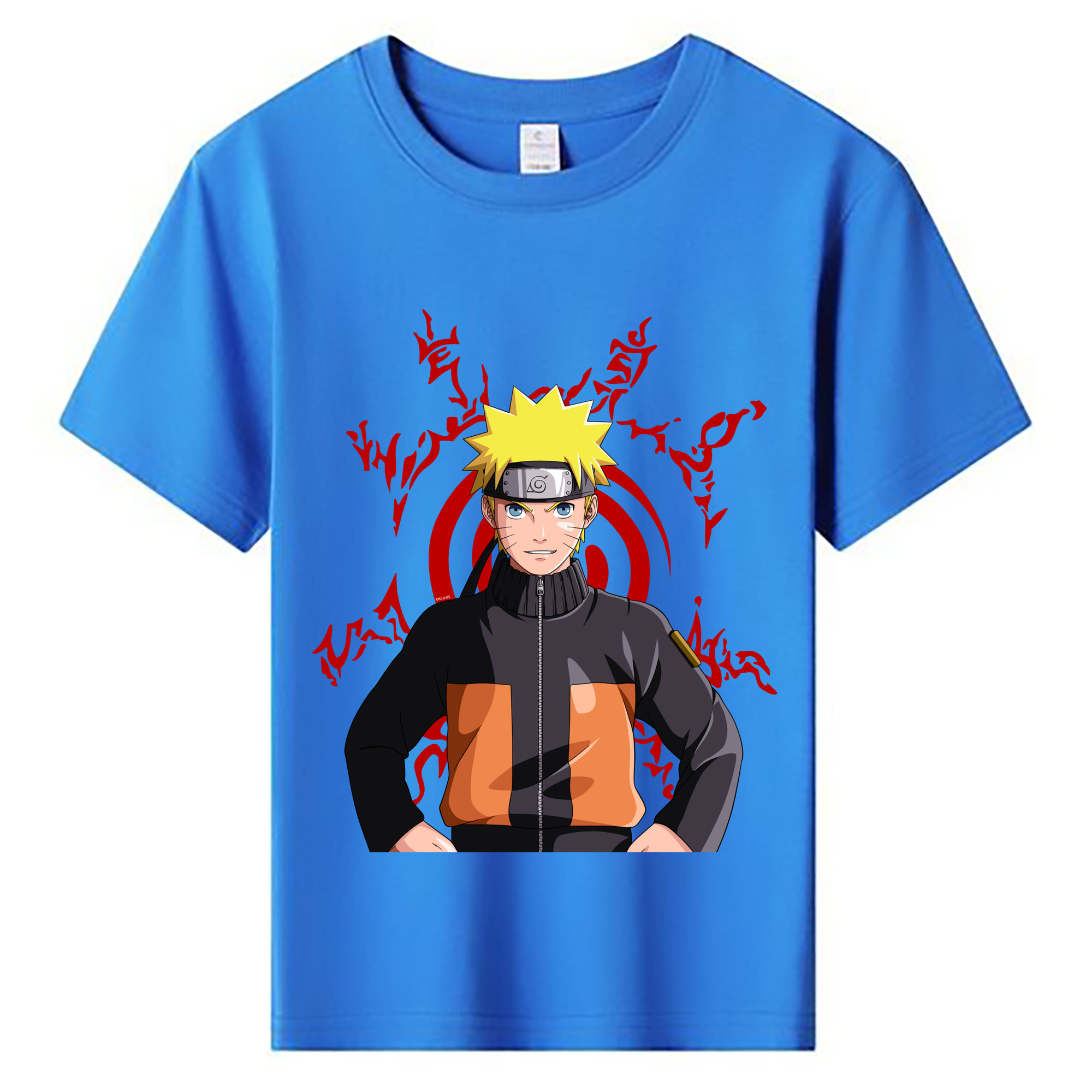 （画像用） NARUTO -ナルト- うずまき ナルト Uzumaki Naruto 綿100％キッズTシャツ（フロントプリント）